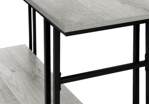 Monarch Specialties Accent Table, Console, Entryway, Narrow, Sofa, Living Room, Bedroom, Grey Laminate, Black Metal, Contemporary, Modern Grey,Black, Black Metal,Particle Board I 3576