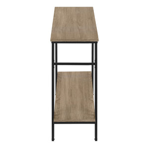 Monarch Specialties Accent Table, Console, Entryway, Narrow, Sofa, Living Room, Bedroom, Brown Laminate, Black Metal, Contemporary, Modern Dark Taupe,Black, Black Metal,Particle Board I 3577