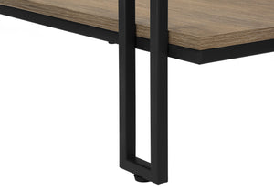 Monarch Specialties Accent Table, Console, Entryway, Narrow, Sofa, Living Room, Bedroom, Brown Laminate, Black Metal, Contemporary, Modern Dark Taupe,Black, Black Metal,Particle Board I 3577
