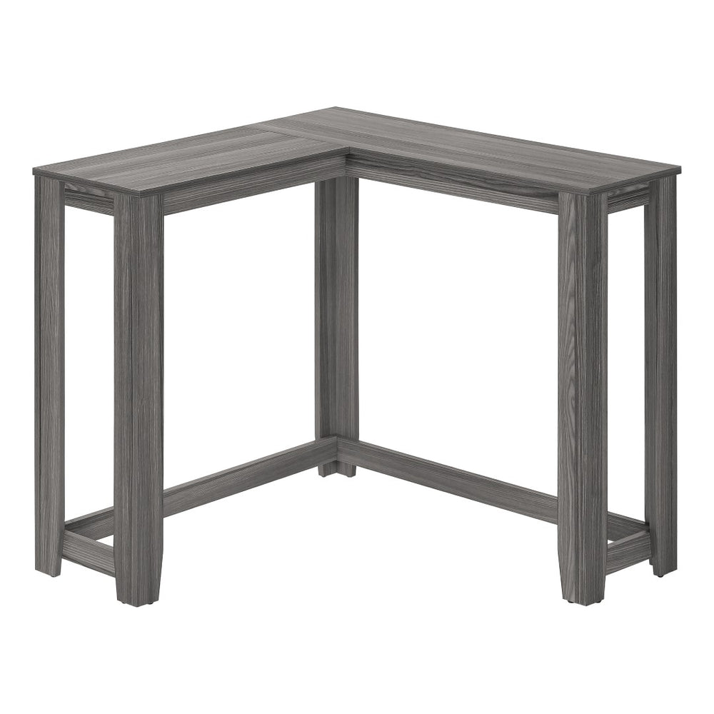 Monarch Specialties Accent Table, Console, Entryway, Narrow, Corner, Living Room, Bedroom, Grey Laminate, Contemporary, Modern Grey Particle Board,Laminate I 3658