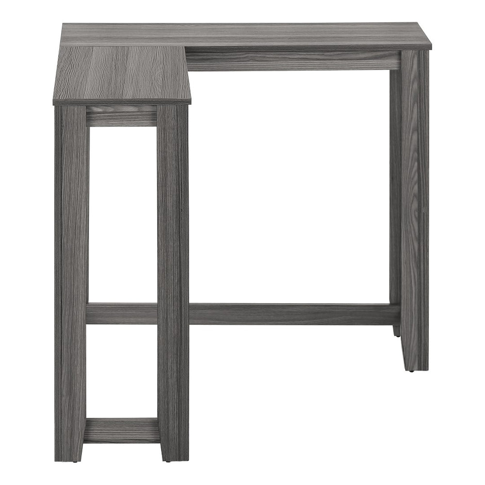 Monarch Specialties Accent Table, Console, Entryway, Narrow, Corner, Living Room, Bedroom, Grey Laminate, Contemporary, Modern Grey Particle Board,Laminate I 3658