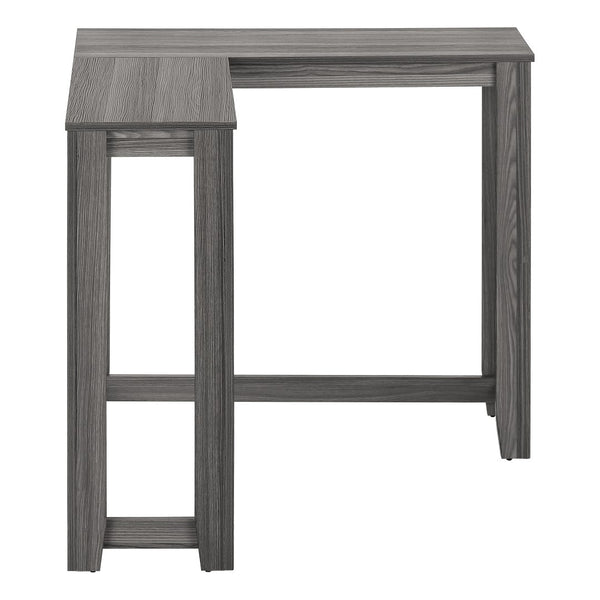 Monarch Specialties Accent Table, Console, Entryway, Narrow, Corner, Living Room, Bedroom, Grey Laminate, Contemporary, Modern Grey Particle Board,Laminate I 3658
