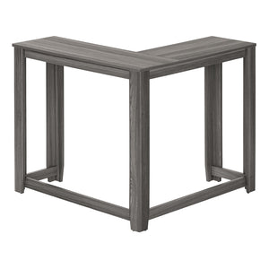 Monarch Specialties Accent Table, Console, Entryway, Narrow, Corner, Living Room, Bedroom, Grey Laminate, Contemporary, Modern Grey Particle Board,Laminate I 3658