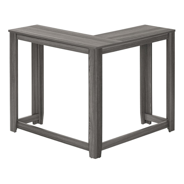 Monarch Specialties Accent Table, Console, Entryway, Narrow, Corner, Living Room, Bedroom, Grey Laminate, Contemporary, Modern Grey Particle Board,Laminate I 3658