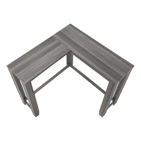 Monarch Specialties Accent Table, Console, Entryway, Narrow, Corner, Living Room, Bedroom, Grey Laminate, Contemporary, Modern Grey Particle Board,Laminate I 3658