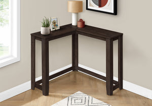Monarch Specialties Accent Table, Console, Entryway, Narrow, Corner, Living Room, Bedroom, Brown Laminate, Contemporary, Modern Espresso Particle Board,Laminate I 3660