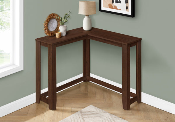 Monarch Specialties Accent Table, Console, Entryway, Narrow, Corner, Living Room, Bedroom, Brown Laminate, Contemporary, Modern Cherry Particle Board,Laminate I 3661