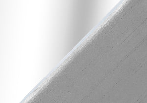 Monarch Specialties Accent Table, Side, End, Nightstand, Lamp, Living Room, Bedroom, Clear Mirror, Grey, Transitional Silver Mdf I 3726