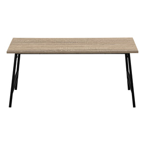 Monarch Specialties Coffee Table, Accent, Cocktail, Rectangular, Living Room, 40"L, Brown Laminate, Black Metal, Contemporary, Modern Dark Taupe,Black, Black Mdf,Metal I 3792