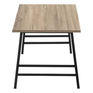 Monarch Specialties Coffee Table, Accent, Cocktail, Rectangular, Living Room, 40"L, Brown Laminate, Black Metal, Contemporary, Modern Dark Taupe,Black, Black Mdf,Metal I 3792
