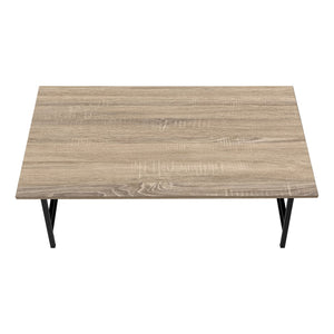 Monarch Specialties Coffee Table, Accent, Cocktail, Rectangular, Living Room, 40"L, Brown Laminate, Black Metal, Contemporary, Modern Dark Taupe,Black, Black Mdf,Metal I 3792