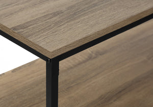 Monarch Specialties Coffee Table, Accent, Cocktail, Rectangular, Living Room, 40"L, Brown Laminate, Black Metal, Contemporary, Modern Dark Taupe,Black, Black Mdf,Metal I 3802