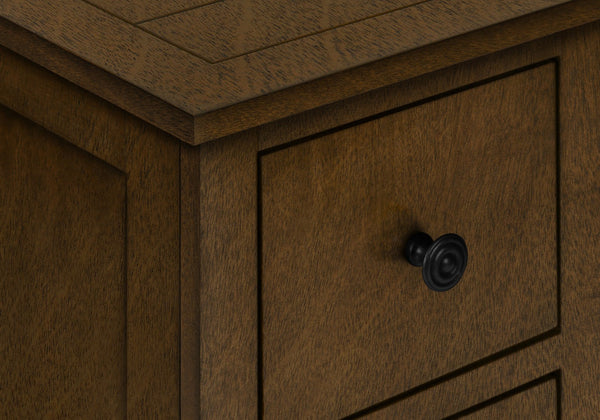 Monarch Specialties Accent Table, End, Side Table, Nightstand, Narrow, Bedroom, Storage Drawer, Lamp, Brown Veneer, Transitional Espresso Mdf,Solid Wood,Veneer I 3959