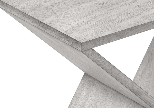 Monarch Specialties Accent Table, Side, End, Nightstand, Narrow, Small, Bedroom, Living Room, Lamp, Grey Veneer, Contemporary Washed Grey Mdf,Solid Wood,Veneer I 3980