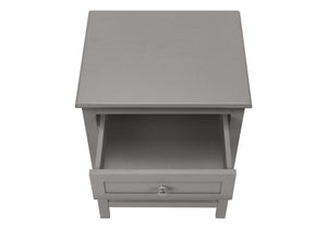 Monarch Specialties Accent Table, End, Side Table, 2 Tier, Bedroom, Nightstand, Lamp, Storage Drawer, Antique Grey Veneer, Transitional Dark Grey Mdf,Solid Wood,Veneer I 3985