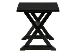 Monarch Specialties Accent Table, End, Side Table, Square, Nightstand, Bedroom, Lamp, Black Veneer, Transitional Black Mdf,Solid Wood,Veneer I 3987