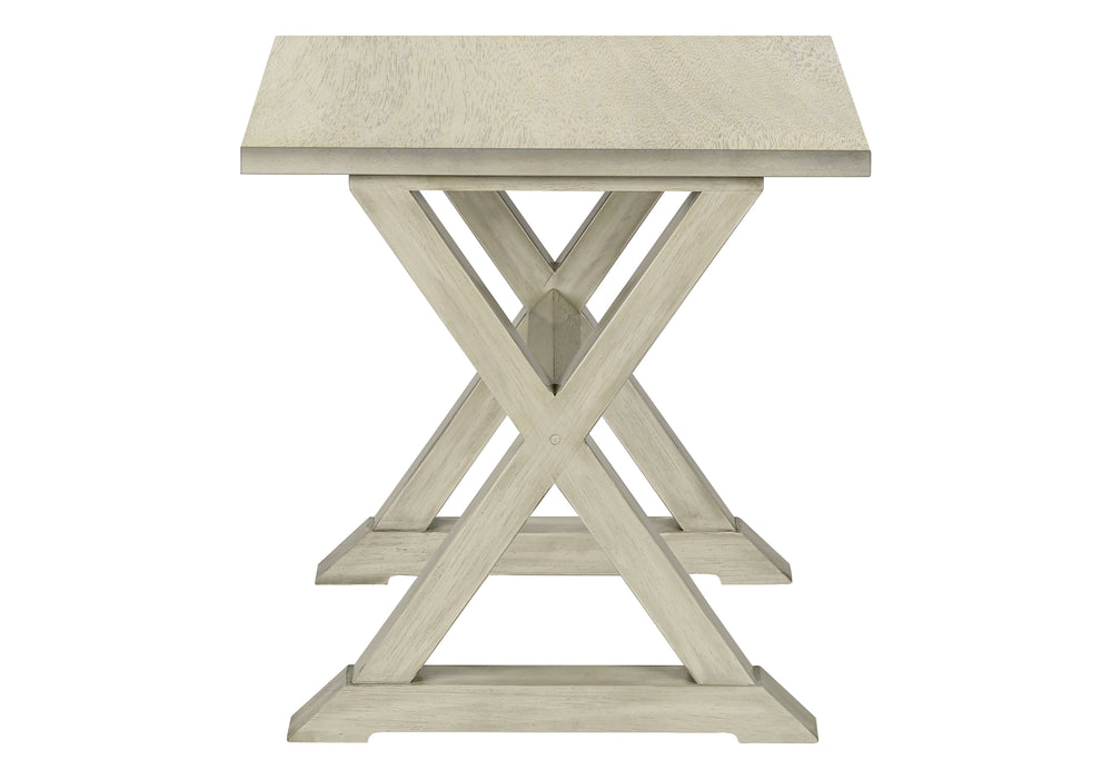 Monarch Specialties Accent Table, End, Side Table, Square, Nightstand, Bedroom, Lamp, Antique White Veneer, Transitional White Mdf,Solid Wood,Veneer I 3989