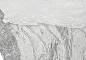 Monarch Specialties Accent Table, 25" High Drum Design For Indoor Or Outdoor Use - Modern Style, Easy Maintenance, Versatile White Magnesium Oxide (Mgo)" I 4121