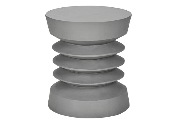 Monarch Specialties Accent Table - Stylish 25"H Modern Side Table For Indoor Or Outdoor Use, Perfect For Living Spaces Grey Magnesium Oxide (Mgo)" I 4152