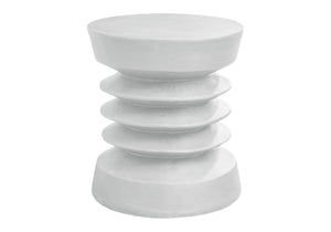 Monarch Specialties Accent Table - Stylish 25"H Modern Side Table For Indoor Or Outdoor Use, Perfect For Living Spaces White Magnesium Oxide (Mgo)" I 4153