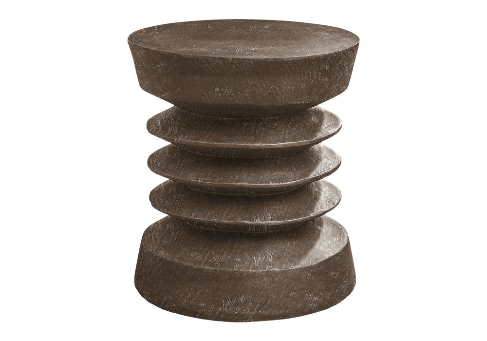 Monarch Specialties Accent Table - Stylish 25"H Modern Side Table For Indoor Or Outdoor Use, Perfect For Living Spaces Walnut Magnesium Oxide (Mgo)" I 4155