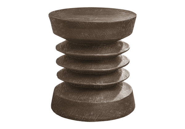 Monarch Specialties Accent Table - Stylish 25"H Modern Side Table For Indoor Or Outdoor Use, Perfect For Living Spaces Walnut Magnesium Oxide (Mgo)" I 4155