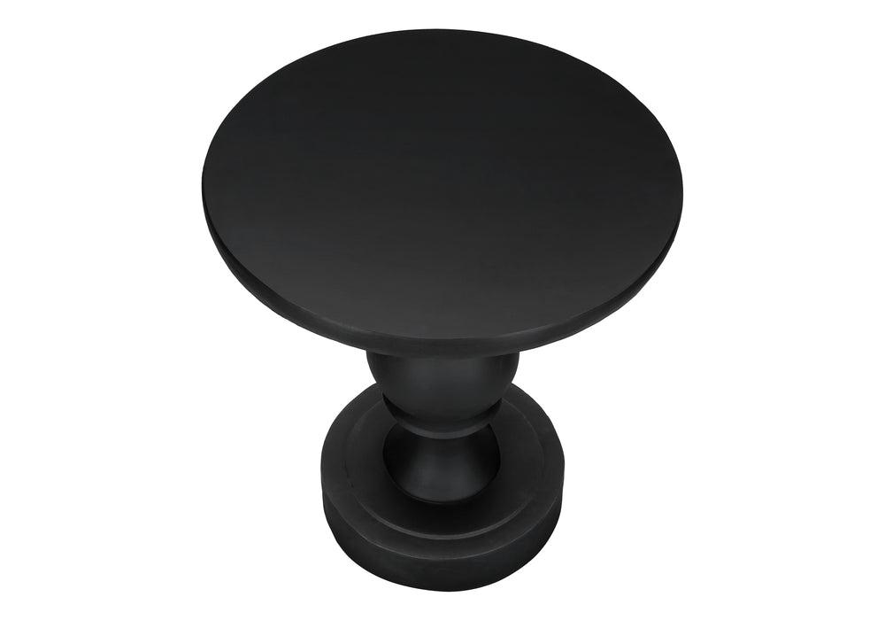 Monarch Specialties Accent Table - Stylish 25" Pedestal Design For Indoor Or Outdoor Use, Perfect For Living Spaces Black Magnesium Oxide (Mgo)" I 4162