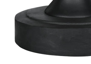 Monarch Specialties Accent Table - Stylish 25" Pedestal Design For Indoor Or Outdoor Use, Perfect For Living Spaces Black Magnesium Oxide (Mgo)" I 4162