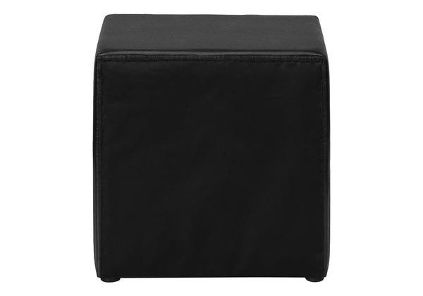 Monarch Specialties Nightstand, Nightstand, End, Side, Lamp, Storage Drawer, Bedroom, Upholstered, Black Leather Look, Transitional Black Mdf,Particle Board I 5603
