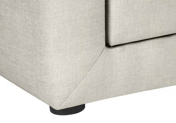 Monarch Specialties Nightstand, Nightstand, End, Side, Lamp, Storage Drawer, Bedroom, Upholstered, Beige Linen Look, Transitional Beige Mdf,Particle Board I 5605