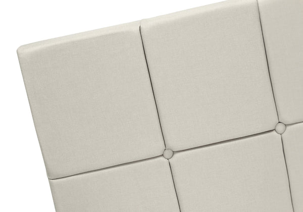 Monarch Specialties Nightstand, Nightstand, End, Side, Lamp, Storage Drawer, Bedroom, Upholstered, Beige Linen Look, Transitional Beige Mdf,Particle Board I 5605