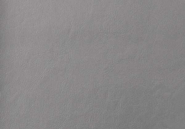 Monarch Specialties Bed, Twin Size, Bedroom, Upholstered, Grey Leather Look, Transitional Grey Foam,Lvl,Mdf,Plastic,Solid Wood,Leather,Look I 5912t