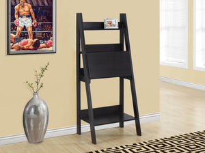 Monarch Specialties Computer Desk, Home Office, Laptop, Leaning, 61"H, Work, Storage Shelves, Brown Laminate, Contemporary, Modern Espresso Particle Board,Hollow,Core,Laminate,Mdf I 7043