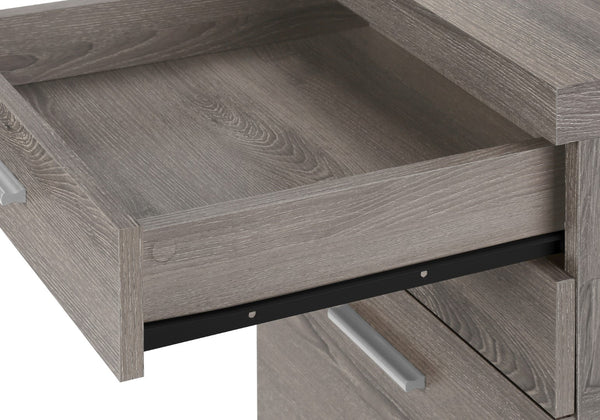 Monarch Specialties File Cabinet, Rolling Mobile, Storage Drawers, Printer Stand, Office, Work, Brown Laminate, Contemporary, Modern Dark Taupe,Black, Black Particle Board,Hollow,Core,Laminate,Mdf I 7049