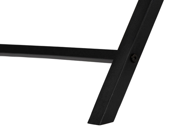 Monarch Specialties Computer Desk, Home Office, Corner, 55"L, L Shape, Work, Laptop, White Laminate, Black Metal, Contemporary, Modern White Mdf,Laminate,Metal I 7195