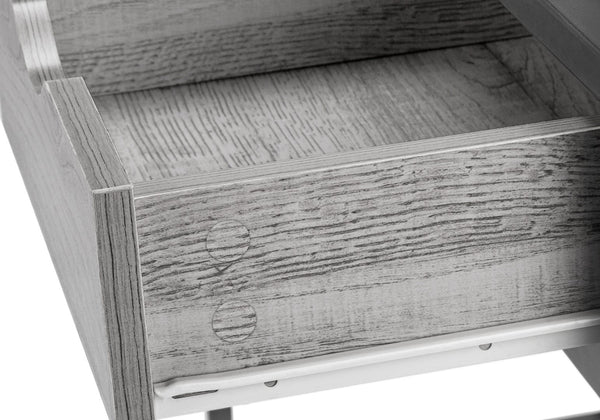 Monarch Specialties Computer Desk, Home Office, Laptop, Storage Drawer, 42"L, Work, Grey Laminate, Black Metal, Contemporary, Modern Grey,Dark Grey, Dark Grey Mdf,Metal I 7217