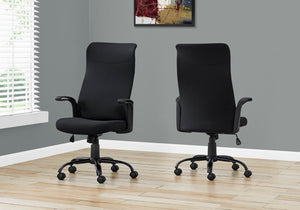 Monarch Specialties Office Chair, Adjustable Height, Swivel, Ergonomic, Armrests, Computer Desk, Work, Black Mesh, Black Metal, Contemporary, Modern Black Foam,Metal,Nylon,Plastic,Polyester I 7248