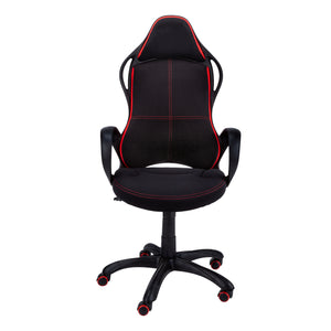 Monarch Specialties Office Chair, Gaming, Adjustable Height, Swivel, Ergonomic, Armrests, Computer Desk, Work, Black And Red Fabric, Black Metal, Contemporary, Modern Black,Red, Red Foam,Mdf,Metal,Nylon,Polypropylene,Polyester Blend I 7259