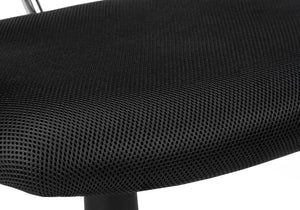 Monarch Specialties Office Chair, Adjustable Height, Swivel, Ergonomic, Armrests, Computer Desk, Work, Juvenile, Black Mesh, Black Metal, Contemporary, Modern Black Foam,Mdf,Metal,Polypropylene,Polyester I 7260