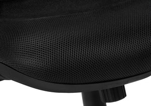 Monarch Specialties Office Chair, Adjustable Height, Swivel, Ergonomic, Armrests, Computer Desk, Work, Black Mesh, Chrome Metal, Contemporary, Modern Black Foam,Mdf,Metal,Nylon,Polypropylene,Polyester I 7268