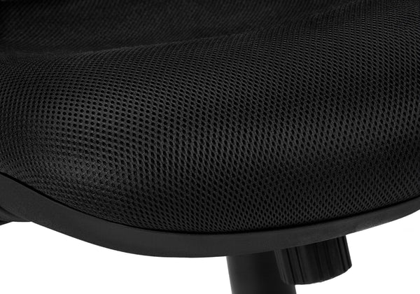 Monarch Specialties Office Chair, Adjustable Height, Swivel, Ergonomic, Armrests, Computer Desk, Work, Black Mesh, Chrome Metal, Contemporary, Modern Black Foam,Mdf,Metal,Nylon,Polypropylene,Polyester I 7268