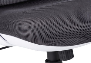 Monarch Specialties Office Chair, Adjustable Height, Swivel, Ergonomic, Armrests, Computer Desk, Work, Grey Mesh, Chrome Metal, Contemporary, Modern White,Grey, Grey Foam,Mdf,Metal,Nylon,Polypropylene,Polyester I 7269