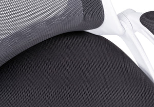 Monarch Specialties Office Chair, Adjustable Height, Swivel, Ergonomic, Armrests, Computer Desk, Work, Grey Mesh, Chrome Metal, Contemporary, Modern White,Grey, Grey Foam,Mdf,Metal,Nylon,Polypropylene,Polyester I 7269