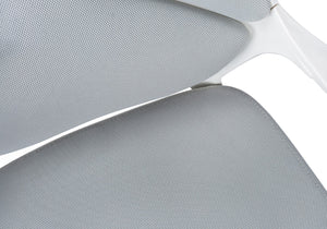 Monarch Specialties Office Chair, Adjustable Height, Swivel, Ergonomic, Armrests, Computer Desk, Work, Grey Mesh, White Metal, Contemporary, Modern White Foam,Mdf,Metal,Nylon,Polypropylene,Polyester I 7270