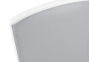 Monarch Specialties Office Chair, Adjustable Height, Swivel, Ergonomic, Armrests, Computer Desk, Work, Grey Mesh, White Metal, Contemporary, Modern White,Grey, Grey Foam,Mdf,Metal,Nylon,Polypropylene,Polyester I 7294