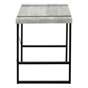 Monarch Specialties Computer Desk, Home Office, Laptop, 48"L, Work, Grey Laminate, Black Metal, Contemporary, Modern Grey Particle Board,Laminate,Mdf,Metal I 7316