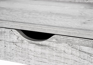 Monarch Specialties Computer Desk, Home Office, Laptop, Leaning, Storage Drawers, 32"L, Work, Grey Laminate, Black Metal, Contemporary, Modern Grey Metal,Laminate,Mdf I 7331