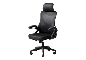 Monarch Specialties Office Chair, Adjustable Height, Ergonomic, Swivel, Work, Black Metal, Black Mesh, Contemporary, Modern Black Foam,Metal,Nylon,Plywood,Polypropylene,Polyester I 7334
