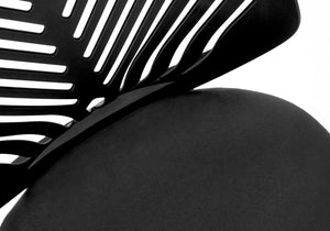 Monarch Specialties Office Chair, Adjustable Height, Swivel, Ergonomic, Computer Desk, Work, Juvenile, Black Mesh, Black Metal, Contemporary, Modern Black Foam,Metal,Nylon,Plywood,Polypropylene,Polyester I 7336