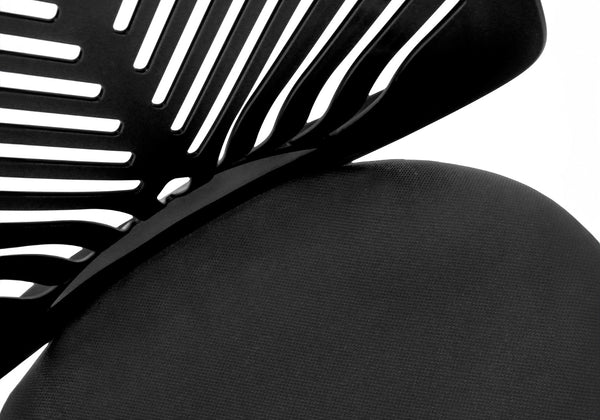 Monarch Specialties Office Chair, Adjustable Height, Swivel, Ergonomic, Computer Desk, Work, Juvenile, Black Mesh, Black Metal, Contemporary, Modern Black Foam,Metal,Nylon,Plywood,Polypropylene,Polyester I 7336